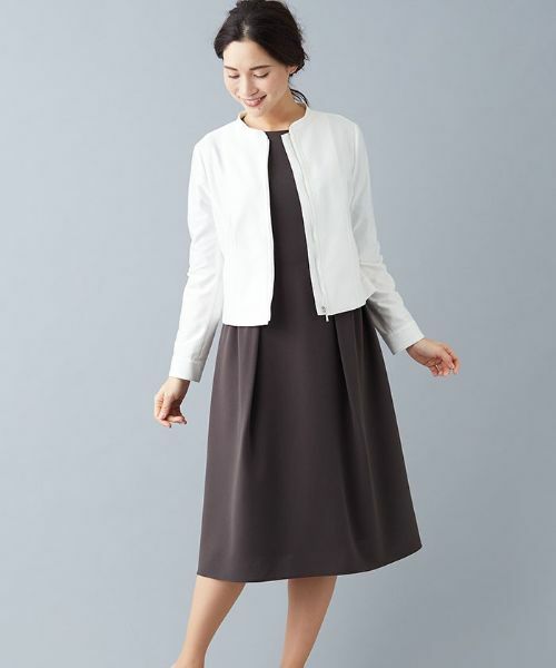 Leilian / レリアン テーラードジャケット | ノーカラーライトジャケット | 詳細1