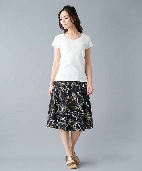 Leilian / レリアン ミニ・ひざ丈スカート | ミディ丈スカート【エリコ・ナカムラ】 | 詳細1