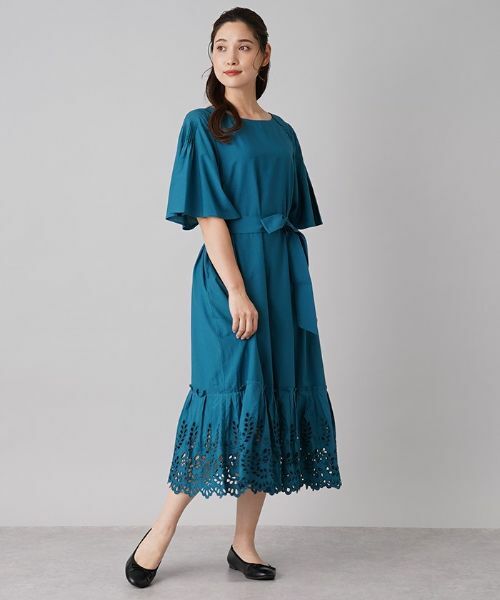 Leilian / レリアン ドレス | カットワークワンピース | 詳細1