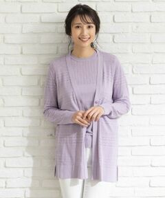 Leilian / レリアン カーディガン・ボレロ | 透かし編みニットカーディガン【ROCHAS Premiere】