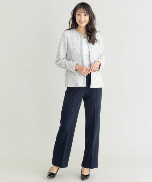 Leilian / レリアン テーラードジャケット | ノーカラージャケット【セレモニー】 | 詳細1