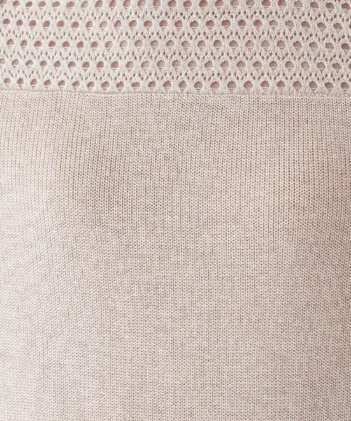Leilian / レリアン ニット・セーター | 透かし編み切り替えクルーネックニット | 詳細10