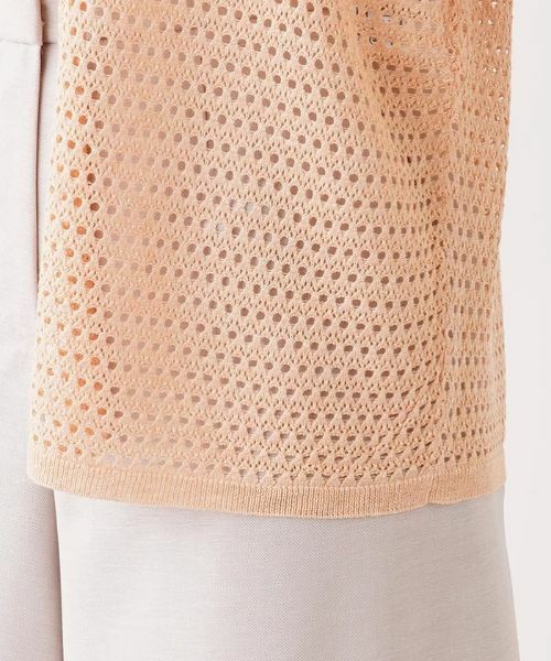 Leilian / レリアン カーディガン・ボレロ | 透かし編み7分袖トッパーカーディガン | 詳細17