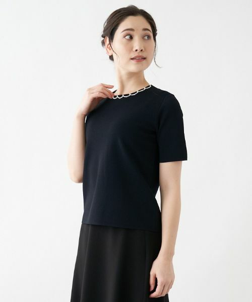 Leilian / レリアン ニット・セーター | スカラップビーズニット | 詳細5