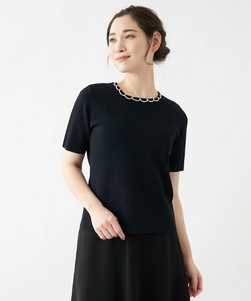 Leilian / レリアン ニット・セーター | スカラップビーズニット | 詳細8