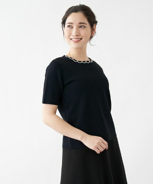 Leilian / レリアン ニット・セーター | スカラップビーズニット | 詳細9