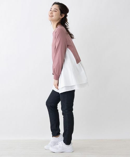 Leilian / レリアン カットソー | 重ね着風異素材トップス【MUSE BY ROCHAS Premiere】 | 詳細2