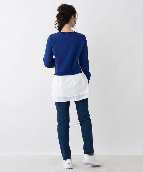 Leilian / レリアン カットソー | 重ね着風異素材トップス【MUSE BY ROCHAS Premiere】 | 詳細9