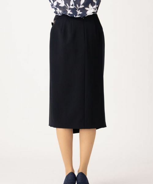 Leilian / レリアン ミニ・ひざ丈スカート | ラップ風タイトスカート | 詳細6