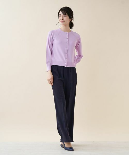 Leilian / レリアン カーディガン・ボレロ | パールボタンニットカーディガン | 詳細2