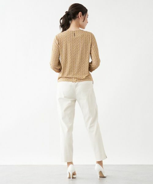 Leilian / レリアン カットソー | ジオメトリック柄７分袖カットソー【ROCHAS Premiere】 | 詳細1