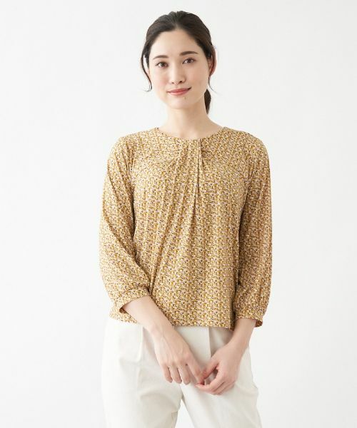 Leilian / レリアン カットソー | ジオメトリック柄７分袖カットソー【ROCHAS Premiere】 | 詳細11