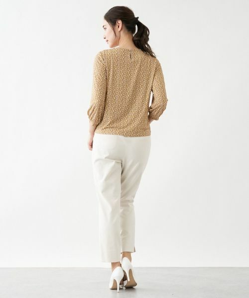 Leilian / レリアン カットソー | ジオメトリック柄７分袖カットソー【ROCHAS Premiere】 | 詳細2