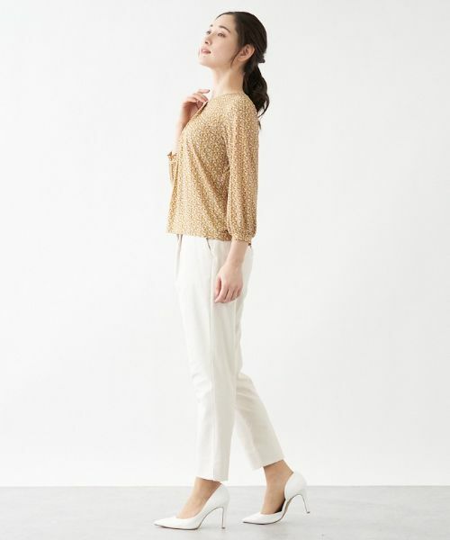 Leilian / レリアン カットソー | ジオメトリック柄７分袖カットソー【ROCHAS Premiere】 | 詳細3