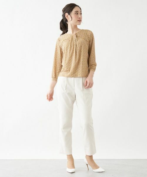 Leilian / レリアン カットソー | ジオメトリック柄７分袖カットソー【ROCHAS Premiere】 | 詳細4