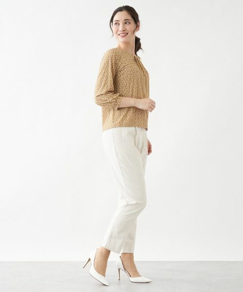 Leilian / レリアン カットソー | ジオメトリック柄７分袖カットソー【ROCHAS Premiere】 | 詳細6