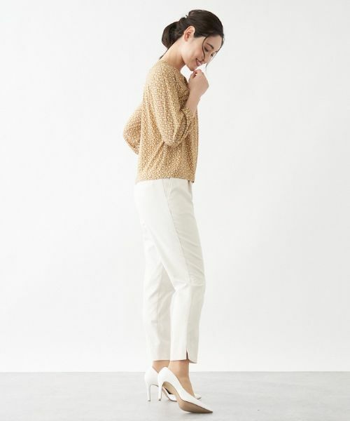 Leilian / レリアン カットソー | ジオメトリック柄７分袖カットソー【ROCHAS Premiere】 | 詳細7