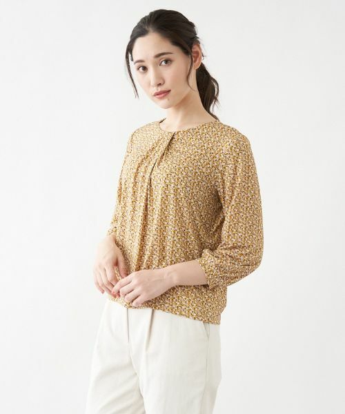 Leilian / レリアン カットソー | ジオメトリック柄７分袖カットソー【ROCHAS Premiere】 | 詳細9