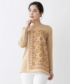 Leilian / レリアン ニット・セーター | 切替えハイゲージニットプルオーバー