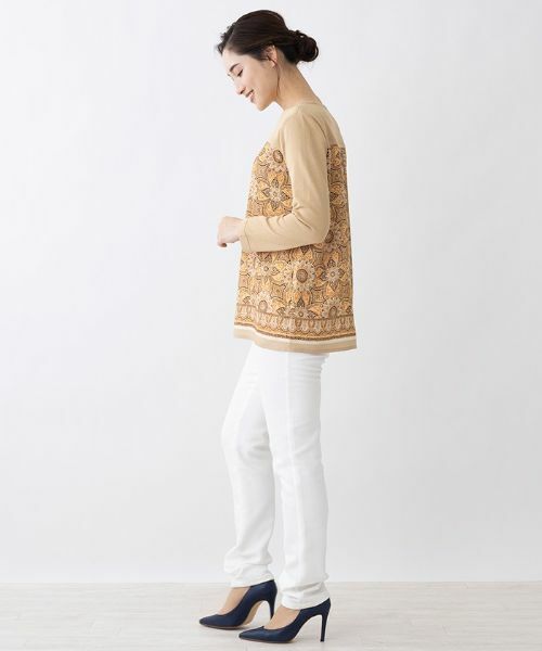 Leilian / レリアン ニット・セーター | 切替えハイゲージニットプルオーバー | 詳細1