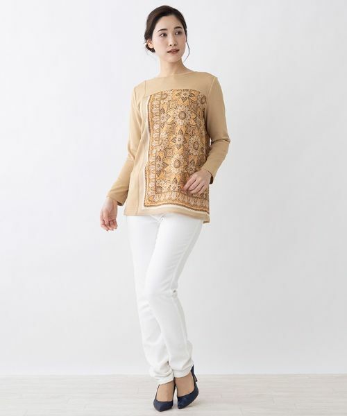 Leilian / レリアン ニット・セーター | 切替えハイゲージニットプルオーバー | 詳細2