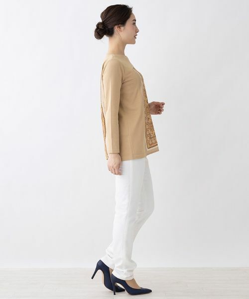 Leilian / レリアン ニット・セーター | 切替えハイゲージニットプルオーバー | 詳細5