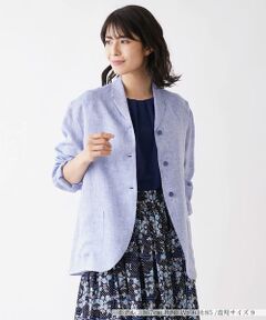 Leilian / レリアン テーラードジャケット | リネンロングジャケット