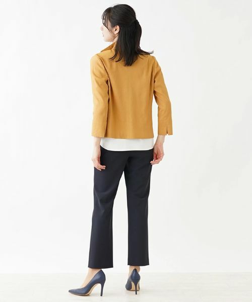 Leilian / レリアン テーラードジャケット | オープンカラ—ジャケット【ROCHAS Premiere】 | 詳細3