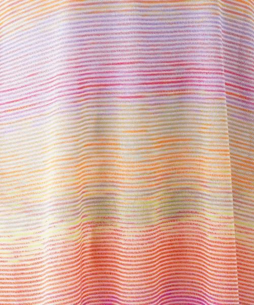 Leilian / レリアン ニット・セーター | マルチボーダーニットチュニック【FASHION SUITE】 | 詳細10