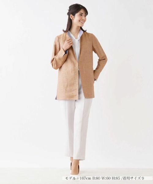 Leilian / レリアン テーラードジャケット | 配色襟ジャケット | 詳細1