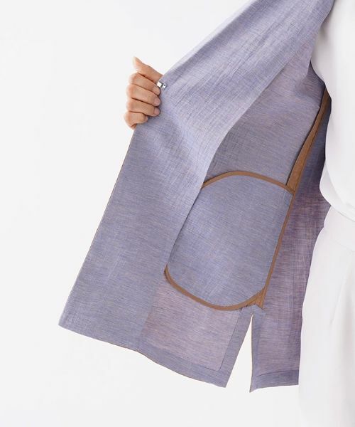 Leilian / レリアン テーラードジャケット | 配色襟ジャケット | 詳細12