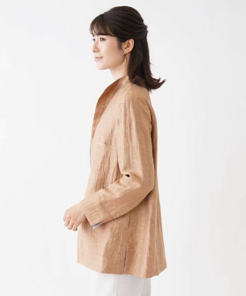 Leilian / レリアン テーラードジャケット | 配色襟ジャケット | 詳細5