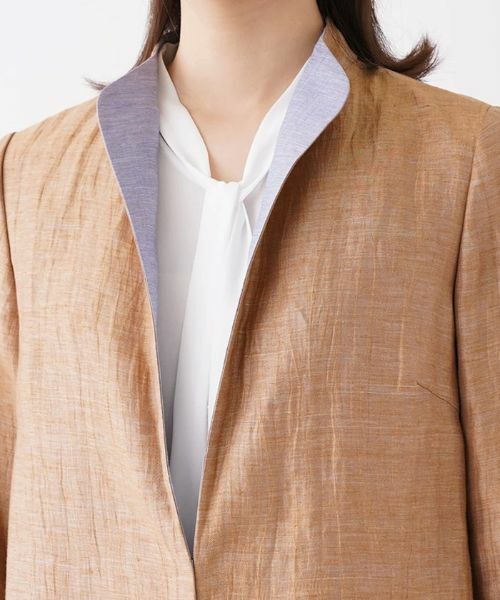 Leilian / レリアン テーラードジャケット | 配色襟ジャケット | 詳細7
