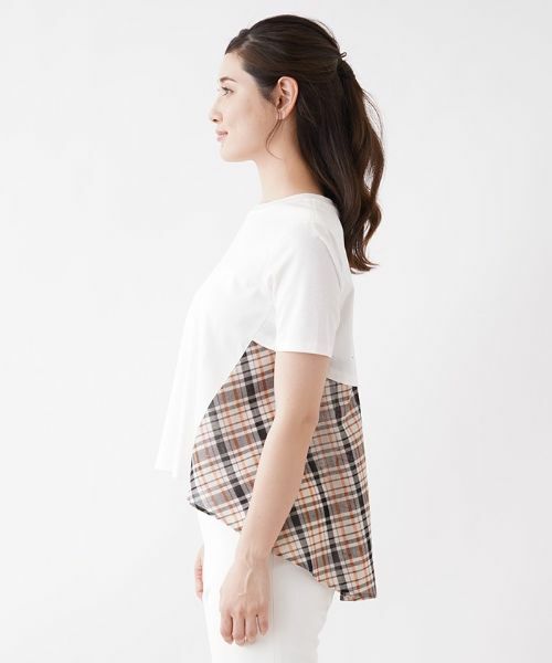 Leilian / レリアン カットソー | 異素材コンビインナー【Leilian：EZUMI】 | 詳細5