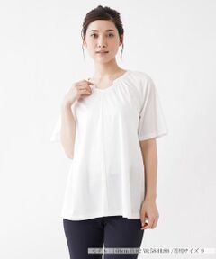 Leilian / レリアン カットソー | フレアライン半袖カットソー【Leilian：EZUMI】