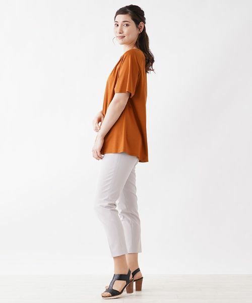 Leilian / レリアン カットソー | フレアライン半袖カットソー【Leilian：EZUMI】 | 詳細2