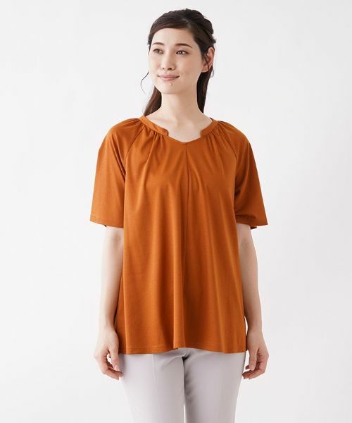 Leilian / レリアン カットソー | フレアライン半袖カットソー【Leilian：EZUMI】 | 詳細4