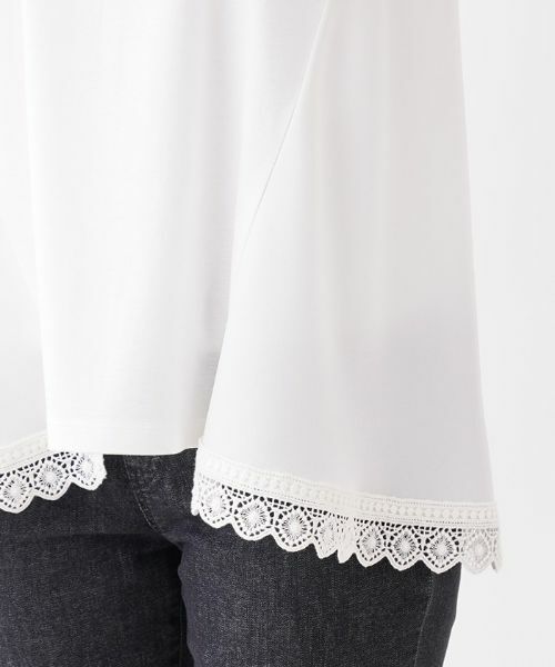 Leilian / レリアン カットソー | レースつき半袖カットソー【Leilian：EZUMI】 | 詳細9