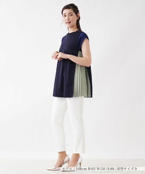 Leilian / レリアン シャツ・ブラウス | サイドプリーツチュニック【Leilian：EZUMI】 | 詳細1