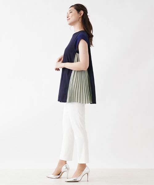 Leilian / レリアン シャツ・ブラウス | サイドプリーツチュニック【Leilian：EZUMI】 | 詳細2