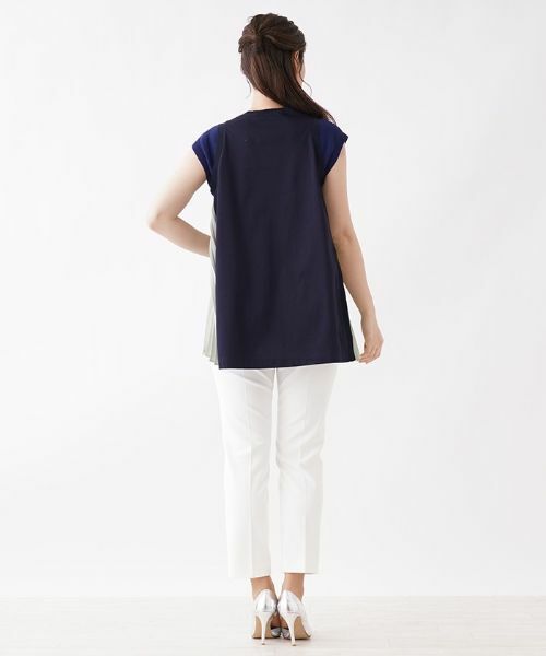 Leilian / レリアン シャツ・ブラウス | サイドプリーツチュニック【Leilian：EZUMI】 | 詳細3