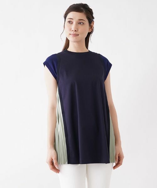 Leilian / レリアン シャツ・ブラウス | サイドプリーツチュニック【Leilian：EZUMI】 | 詳細4