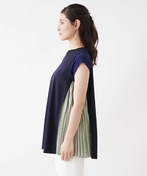 Leilian / レリアン シャツ・ブラウス | サイドプリーツチュニック【Leilian：EZUMI】 | 詳細5