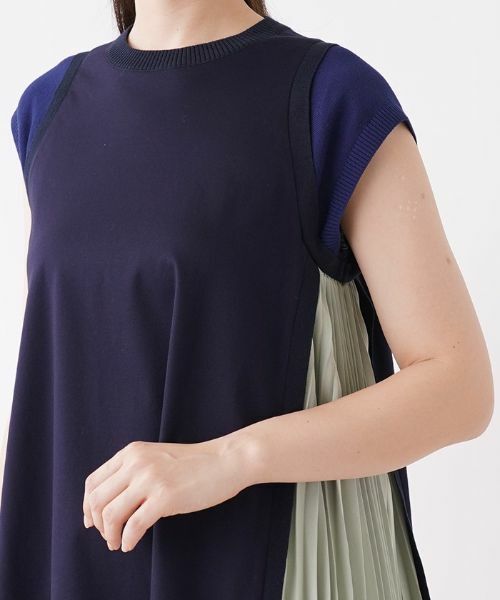 Leilian / レリアン シャツ・ブラウス | サイドプリーツチュニック【Leilian：EZUMI】 | 詳細8