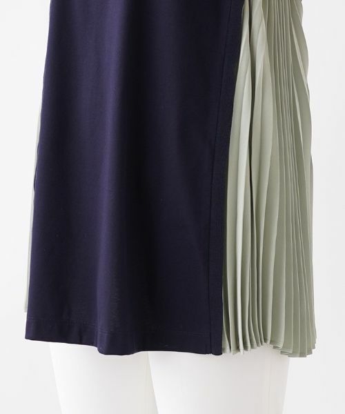 Leilian / レリアン シャツ・ブラウス | サイドプリーツチュニック【Leilian：EZUMI】 | 詳細9