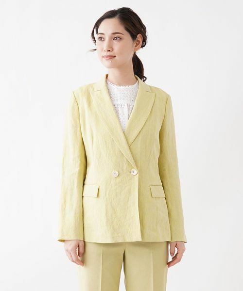 Leilian / レリアン テーラードジャケット | リネンジャケット | 詳細4