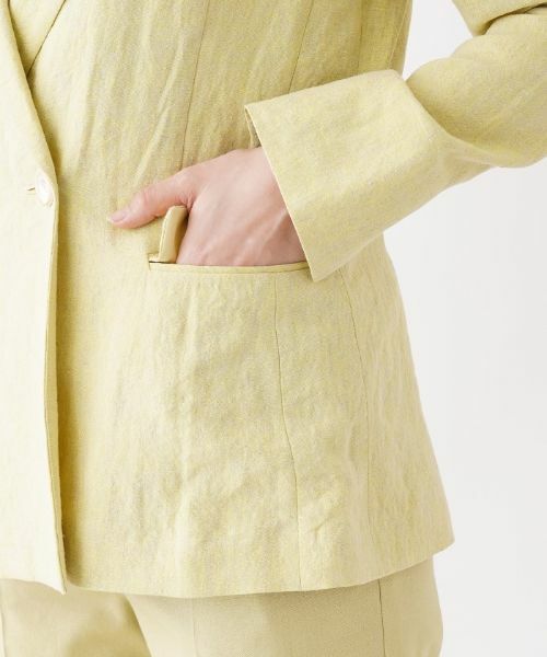 Leilian / レリアン テーラードジャケット | リネンジャケット | 詳細9