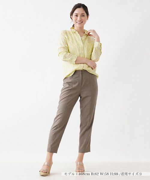 Leilian / レリアン シャツ・ブラウス | 洗える麻ブラウス | 詳細1