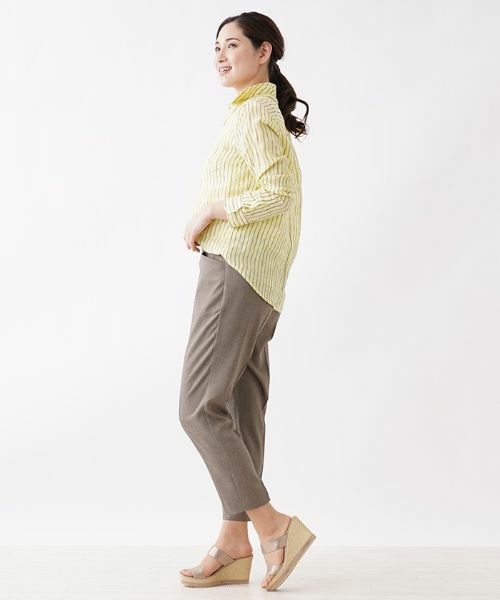 Leilian / レリアン シャツ・ブラウス | 洗える麻ブラウス | 詳細2