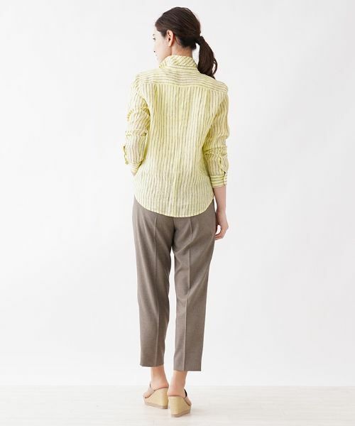 Leilian / レリアン シャツ・ブラウス | 洗える麻ブラウス | 詳細3